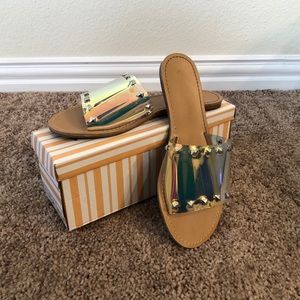 Silver Hologram Sandals